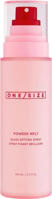 One/Size Powder Melt · spray fijador efecto glass
